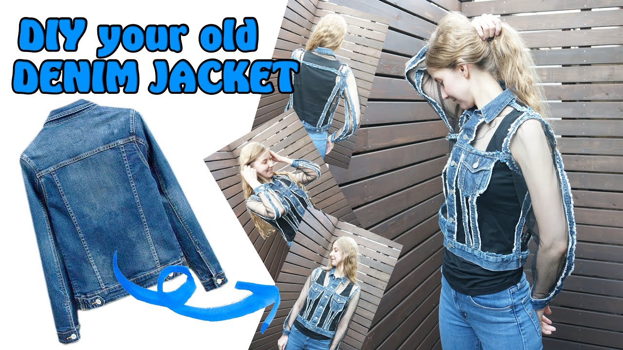 Jacket Diy Denim Old Jeans Into Jacket DIY Vintage Upside-down