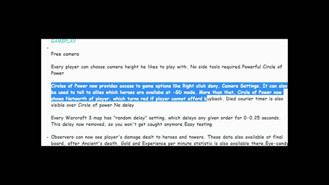Dota 6.85k news items and skills changes