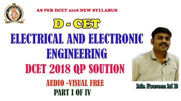 DCET-2018 QP SOLUTION SERIES  PART I OF PART IV
