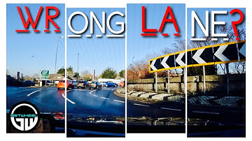 If I pick the WRONG LANE on a ROUNDABOUT do I fail my driving test? Large complex roundabouts