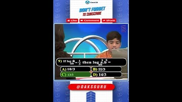 Logarithms || IIT&JEE Questions NO 09 || IX Class