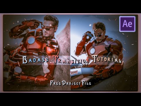badass transition on after effects | how to do transitions on after effects | free project file |