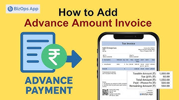 How to add Advance Amount on Invoice | English