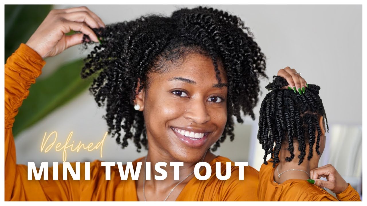 How To Turn Mini Twists into a Super Defined Twist Out! 