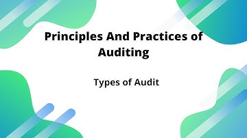 Types of Audit |Principles And Practice Of Auditing Live Class 3|B.com BBA 6th sem|BU BCU BNU