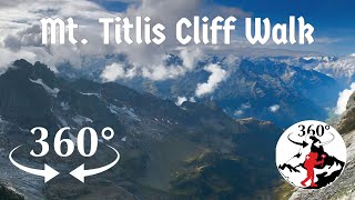 Highest European Suspension Bridge: Mt. Titlis Cliff Walk, Engelberg, Swiss. (Daily 360° VR Video)