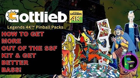 Atgames 4K Pinball Gottlieb Tables: How To Change The Audio, SSF Kit & Accelerometer Sensitivity!