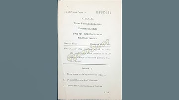 BPSC-131: INTRODUCTION TO POLITICAL THEORY | December 2022 | IGNOU #shorts #tee2022 #December2022