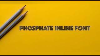 Phosphate inline font free download