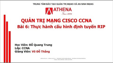 Athena - CCNA - Bài thực hành 6