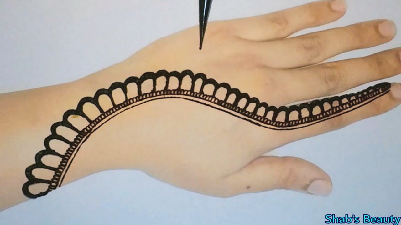 Most Easy And Attractive Backhand Mehndi Design New Mehendi