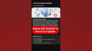 Galaxy A53 Android 14 One Ui 6.0 Update Available ♥️ #shortsvideo #GalaxyA53 #GalaxyAndroid14