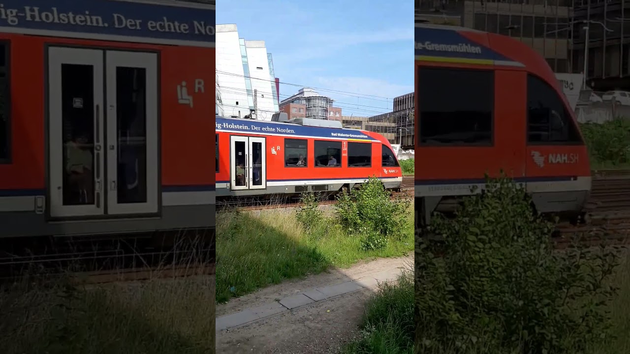 🚆 Triebwagen Typ Lint DB 648 im Doppel fährt als erx RE 83 von Kiel-Hbf in Richtung Lüneburg