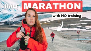 I tried running a 1\/2 MARATHON race with NO TRAINING | Longyearbyen, Svalbard