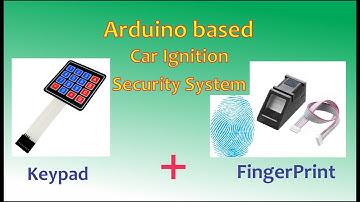 Fingerprint + Keypad Car Engine Ignition Security System inside Dashboard