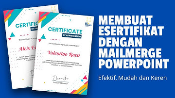 Membuat eSertifikat Hanya 4 Menitan dengan Mailmerge Powerpoint