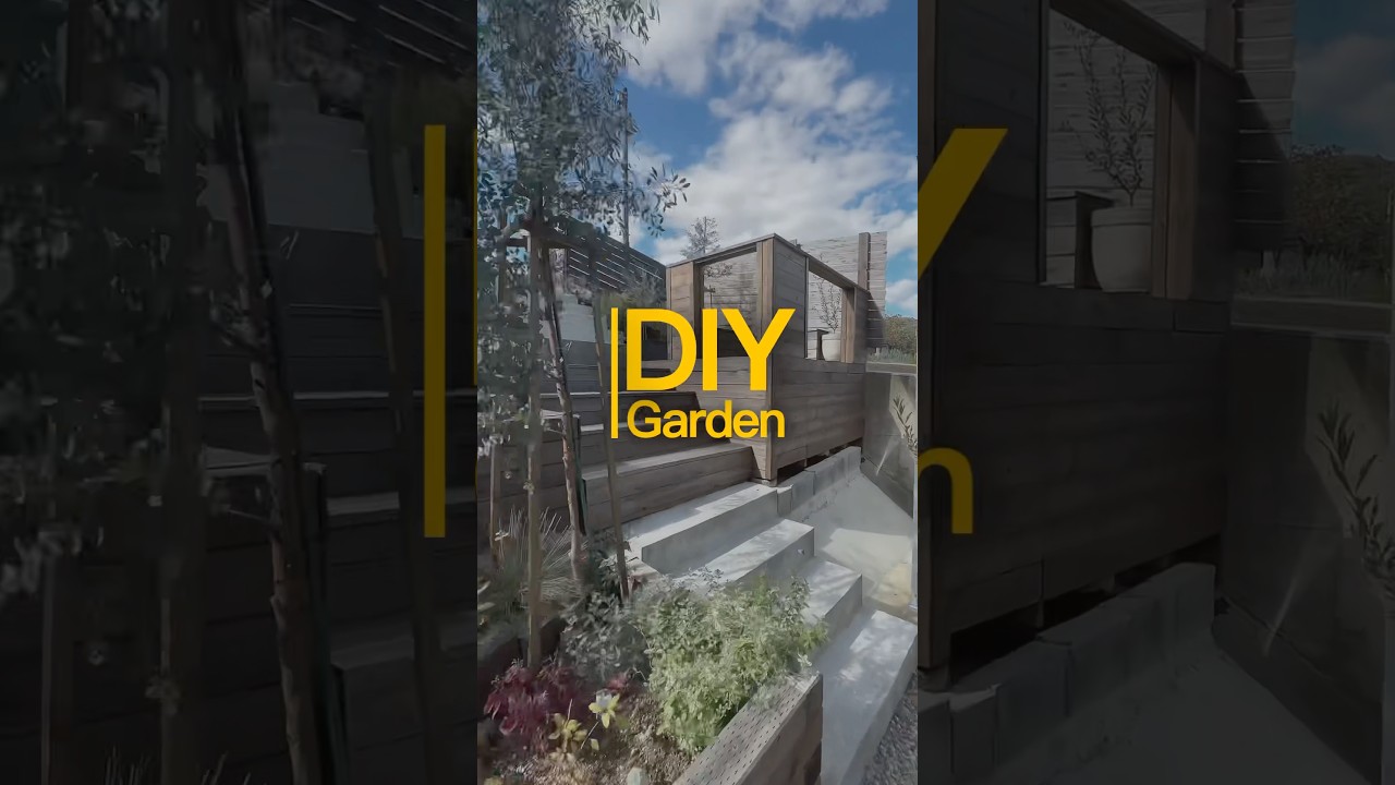 雑草まみれの斜面をdiy🔨花壇/ウッドデッキ/階段diy