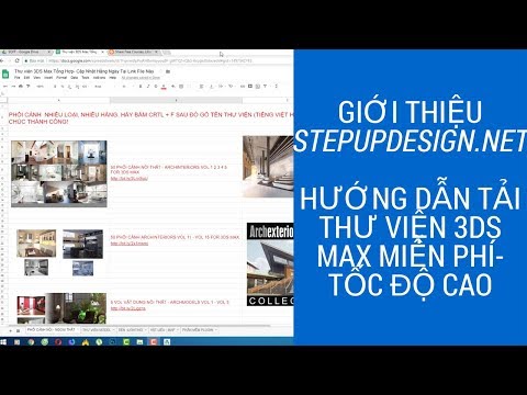 1000GB Thư Viện 3D Miễn Phí Giới thiệu Blog Stepupdesign net và Hướng Dẫn Tải thư viện và khóa học