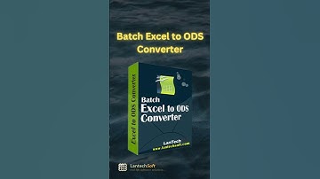 How to Convert Excel Files in ODS File Type? Link in Description