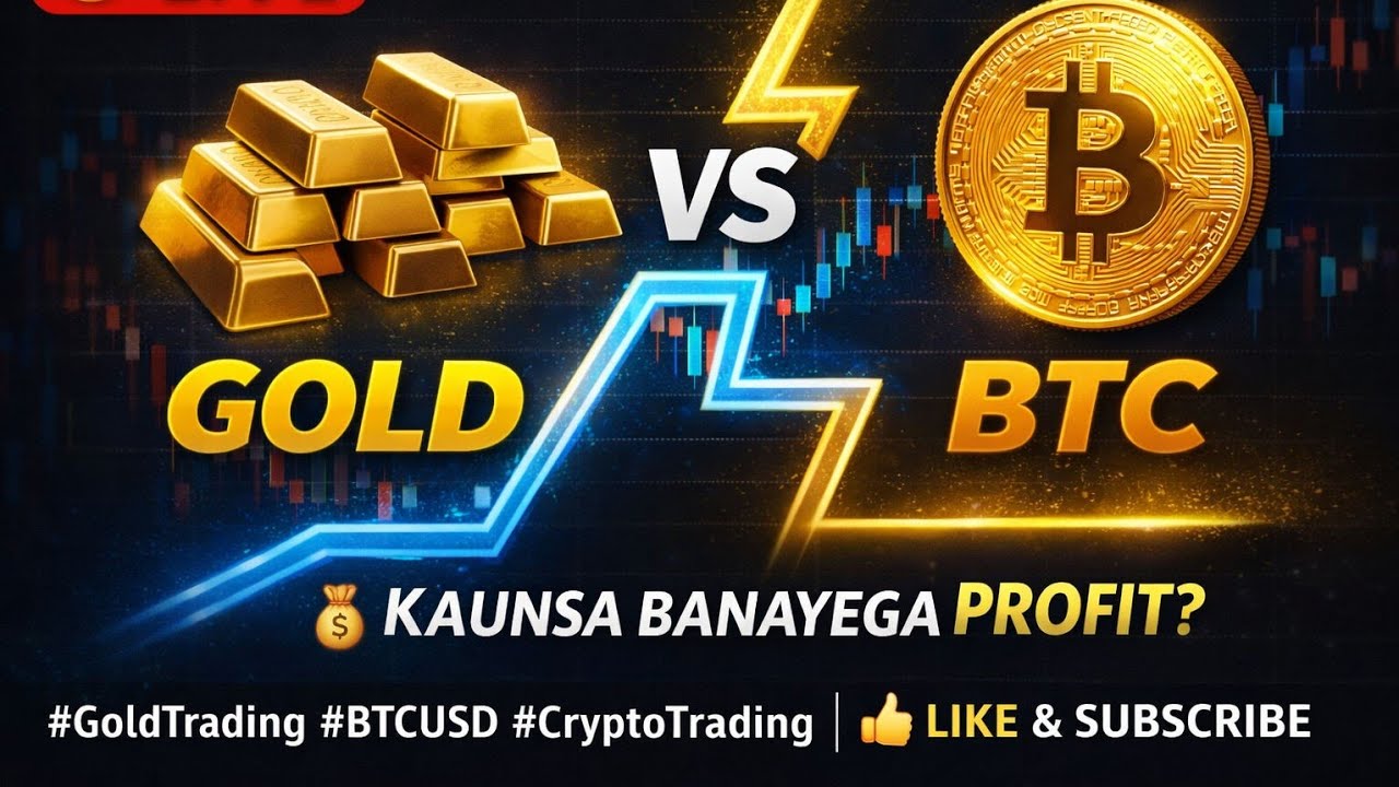 Gold vs BTC Today  | Kaunsa Banayega Profit? | Live Market Analysis