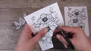 Using up More of Paper Napkins  Clean and Simple White Flowers in Card Making Techniques