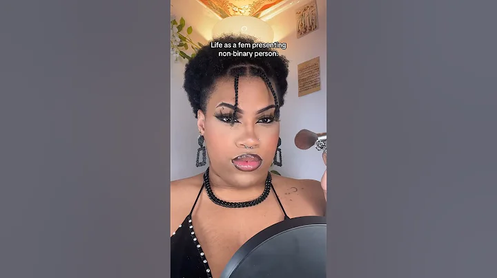 Appearance doesn’t equal gender 💛🤍💜🖤 #enby #nb #theythem