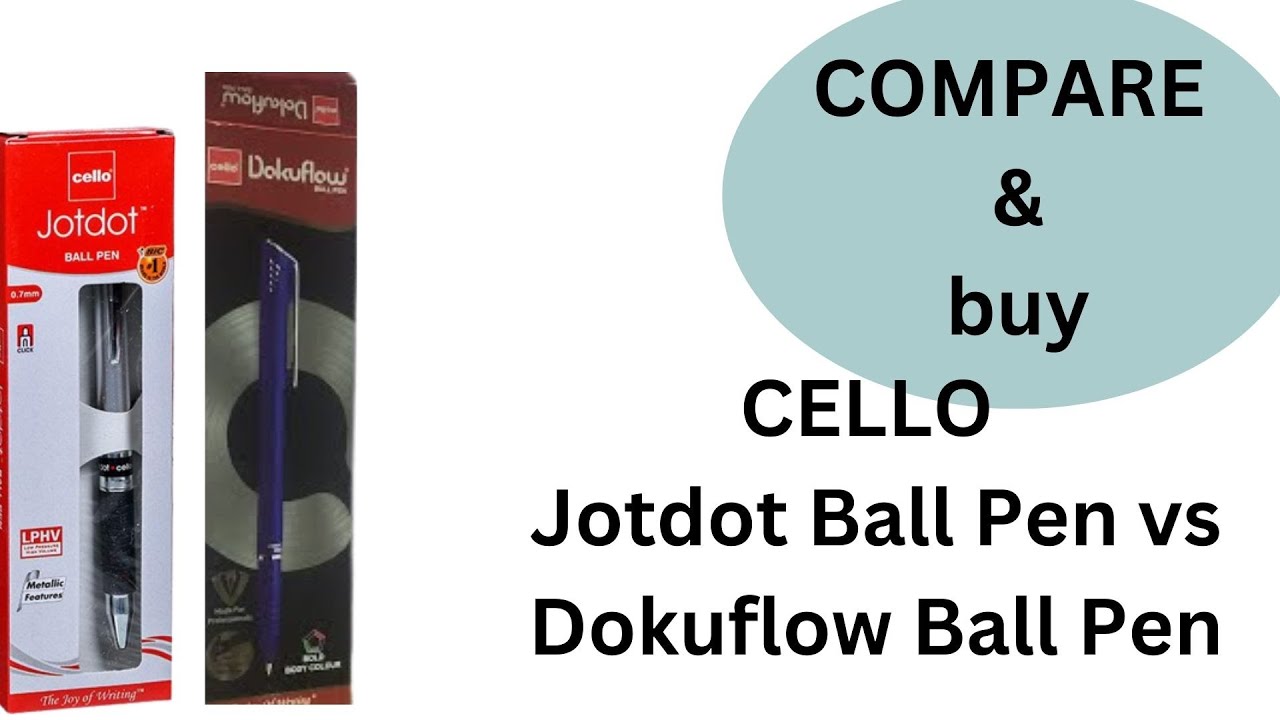 Cello Jotdot Ball Pen vs Dokuflow Ball Pen Cello Pen YouTube