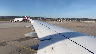 4K | Lufthansa A321 IAE engine start and takeoff Stuttgart | PTU Sound