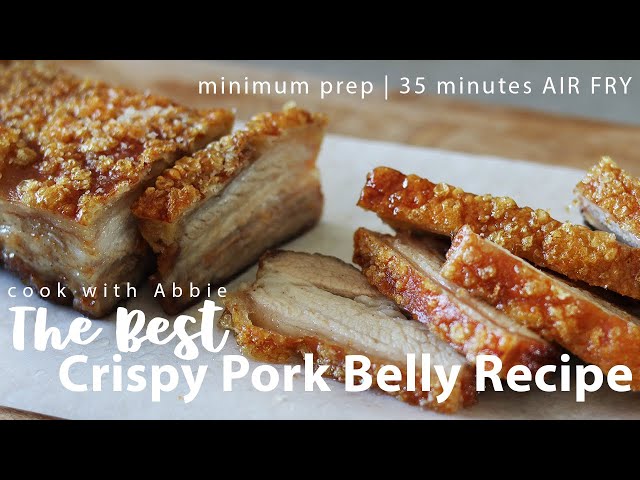 Air Fryer Crispy Pork Belly (SUPER CRISPY) - CJ Eats Recipes