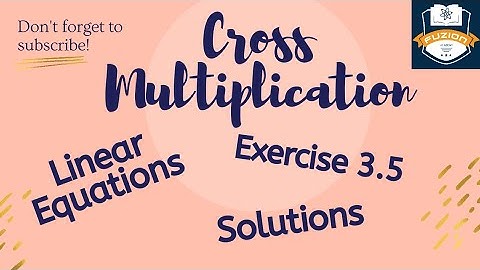 Cross Multiplication | Pair of Linear equations in two variables | NCERT | Class 10 | Maths | Part-4