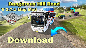 Dangerous Hill Map Mod Bus Simulator Indonesia | V 3.7.1 Update Map Mod Bussid 🚌