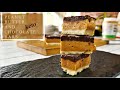 Keto Chocolate Peanut Butter Bars | Healthy keto fat bombs| Low carbs dessert