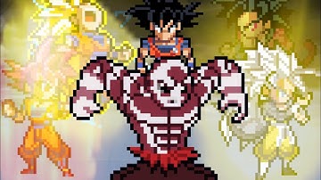 DBS WHAT IF MOVIE : GOKU SSJ5 VS JIREN (SPRITE ANIMATION)