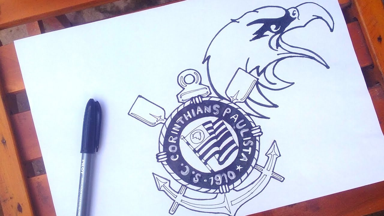 Responder @021_vinys Desenhando Escudo Do Corinthians.✏️⚽👏🏻 #corigao