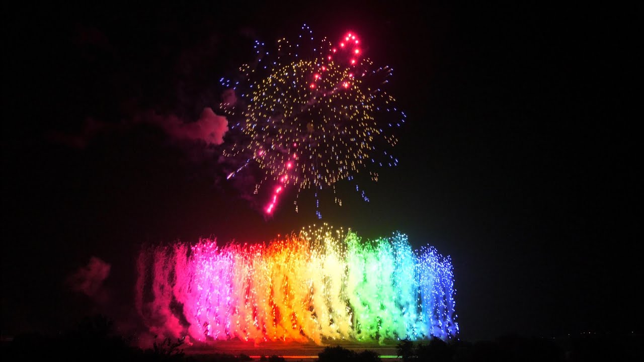 4k 神明の花火の日のサプライズ花火 Youtube