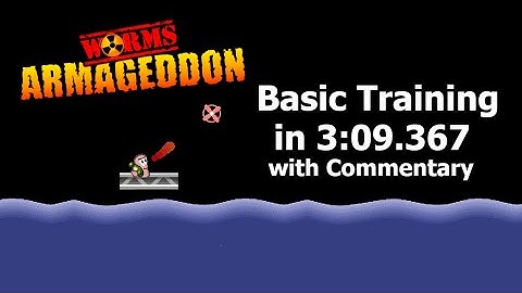 Worms Armageddon - Basic Training in 3m09s367ms with Commentary