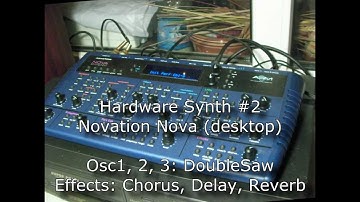 Trance SuperSaw synth comparison: Access Virus TI, Novation Nova vs Sylenth1, Synth1