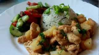 Курица с ананасами Курица с ананасами