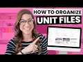Digital Teacher Organization: How to Organize an Entire Unit