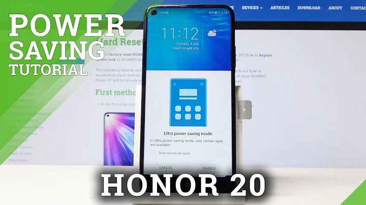 How to Enable Power Saving Mode in Honor 20 - Low Power Solution