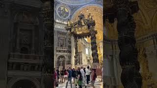 St. Peter's Basilica! #vaticancity #stpetersbasilica #mostbeautiful