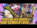 Turn 7 Golden Darkgaze and So Much Luck | Dogdog Hearthstone Battlegrounds