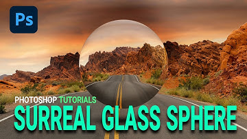 Photoshop Tutorial :  Surreal Glass Sphere Floating