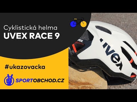 Cyklistická helma Uvex Race 9 bílá #ukazovacka