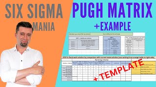 Pugh matrix example   excel template