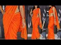 How to drape saree in different style  saree draping like bollywood actress