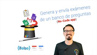 Crea exámenes diferentes desde un banco de preguntas (No-Code App) screenshot 1