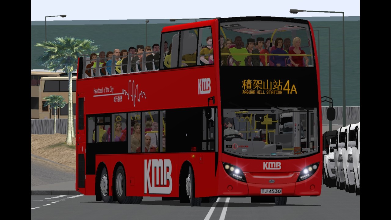 [好力N35爬山] Omsi 2 CherryLand V6 addon KMB ATENU496 TJ4530 4A ex 4R 日落西➜積架山站