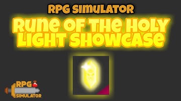 HOW TO GET RUNE OF THE HOLY LIGHT | Roblox RPG Simulator