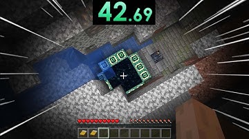 minecraft speedrun [1:03] (WORLD RECORD)